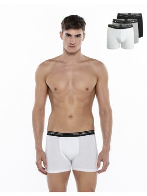 Pack Boxer TRIPLO BASIX Algodón PUNTO BLANCO 53438