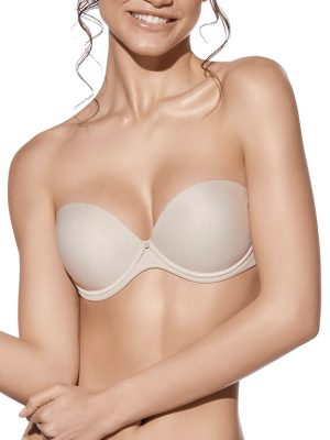 Sujetador SELENE Doble Push Up Modelo Carlota Tierra