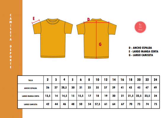 Tallas Camiseta Manga corta CEI San Roque