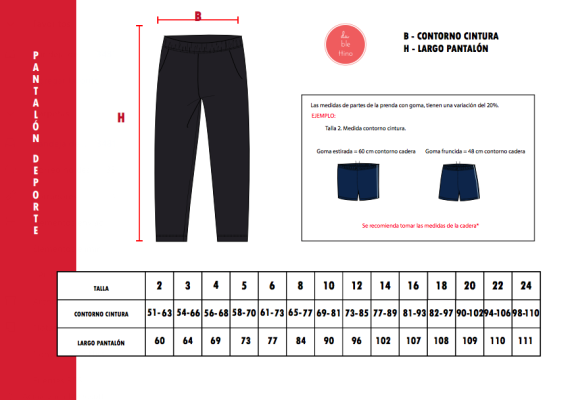 Pantalón Chandal guardería suelto CEIP Ntra. Sra. de los Dolores