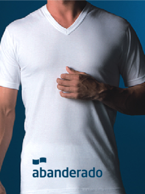 Camiseta algodón cuello pico ABANDERADO Art 508