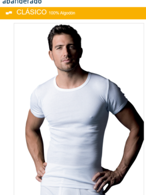 Camiseta m/corta algodón ABANDERADO Art. 306