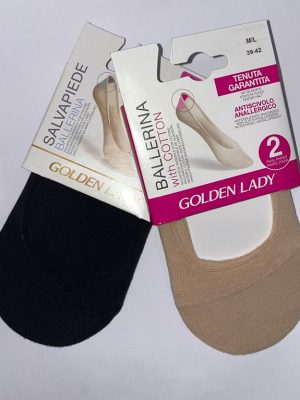 Pinki Salvamedias Ballerina GOLDEN LADY Algodón PACK 2 PARES