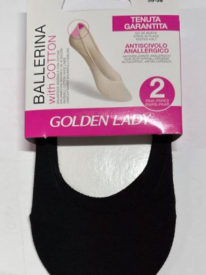 Pinki Salvamedias Ballerina GOLDEN LADY Algodón PACK 2 PARES