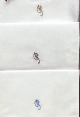 Estuche 3 pañuelos Hombre Inicial MARVIN GUASCH