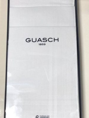 Estuche 6 Pañuelos 100% algodón GUACH 101.51