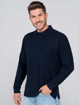 Polo Manga larga básica JHK Pora 210 LS