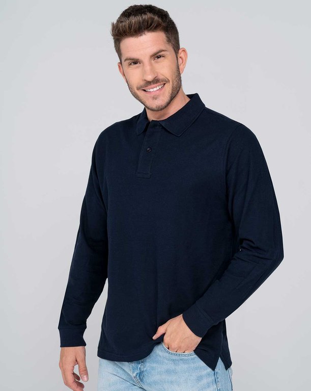 Polo Manga larga básica JHK Pora 210 LS