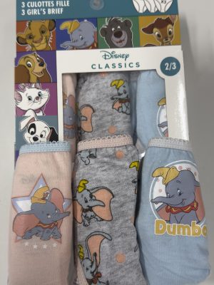 Lote 3 bragas niña DUMBO