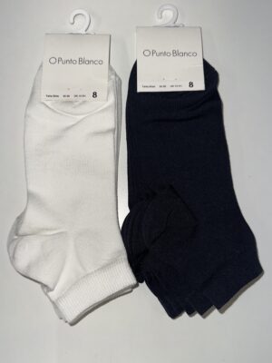 Pack 3 Calcetines niño tobillero PUNTO BLANCO 11432